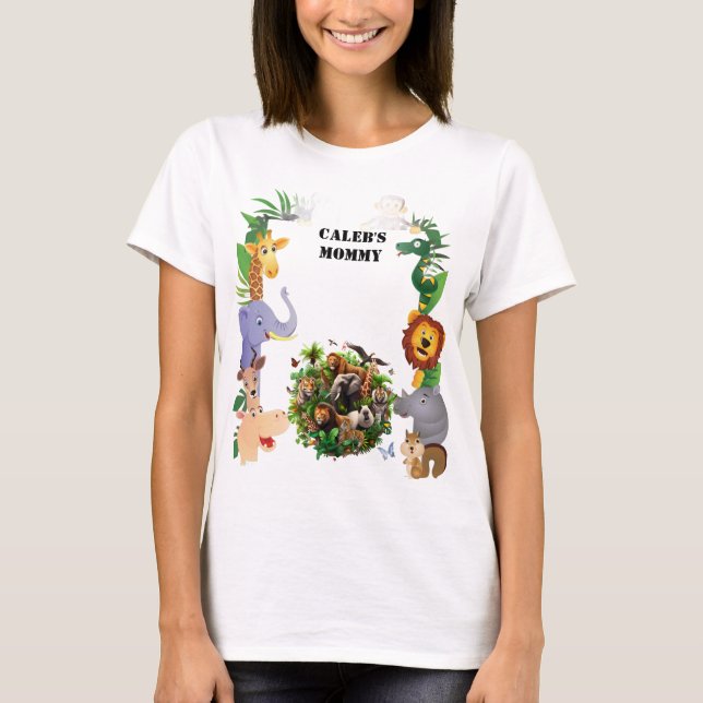 Camiseta de mamá de un año salvaje (Anverso)