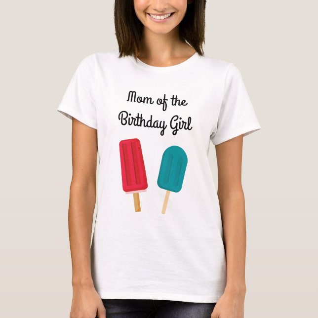 Camiseta de mamá del cumpleaños del grupo Splish S (Anverso)