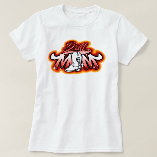 Camiseta de mamá del equipo de perforación de aeró (Diseño del anverso)
