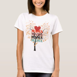 💗 camiseta de "Mamá en mi corazón"