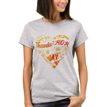 Camiseta de mamá impresa "Gracias a mi mamá"