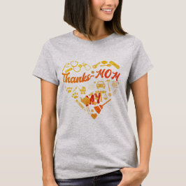 Camiseta de mamá impresa "Gracias a mi mamá"