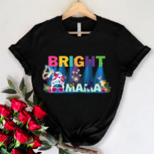 Camiseta de mamá, mamá brillante, regalo de Día de