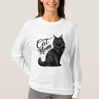 Camiseta de Mamá Orgullosa de Gato Maine Coon