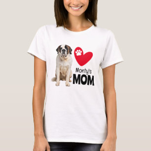 Camiseta de mamá personalizada de St Bernard