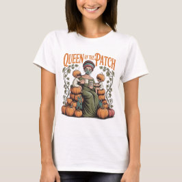 Camiseta de Mamá Reina del Parche Otoño Calabaza