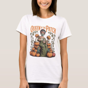 Camiseta de Mamá Reina del Parche Otoño Calabaza