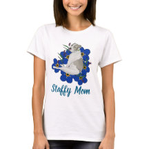 Camiseta de Mamá Staffy – Arte de Staffordshire Bu
