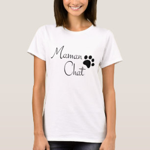 Camiseta de Maman Chat con Huella de Garra