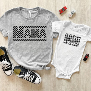 Camiseta de mamás a cuadros - Coincide con tu Mini