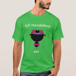 Camiseta de mandelbrot negra y púrpura