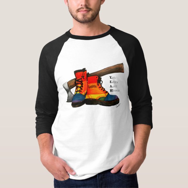 Camiseta de manga 3/4 Yeah Club (Anverso)