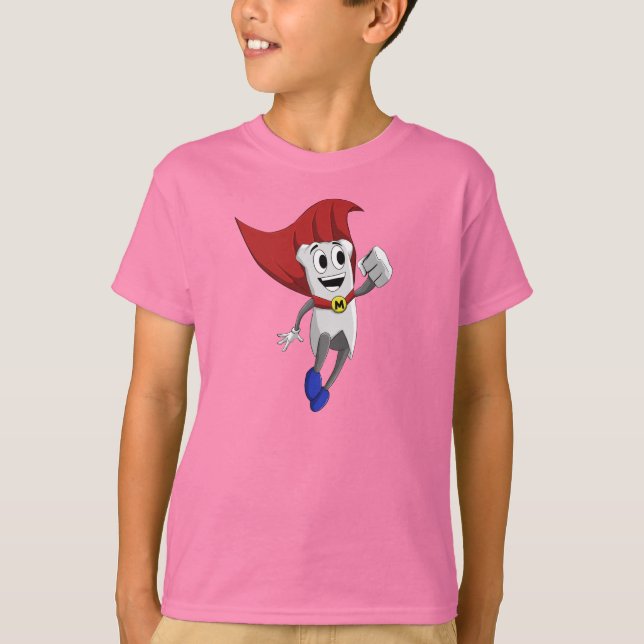 Camiseta de manga a rayas de Mighty MolarMan® para (Anverso)