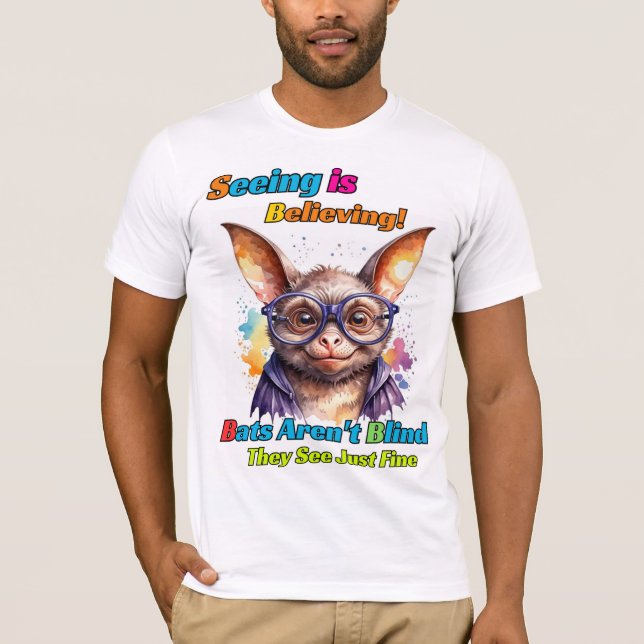 Camiseta de manga corta Bella+Canvas Bats (Anverso)
