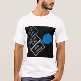 Camiseta de manga corta blanca y respetuosa