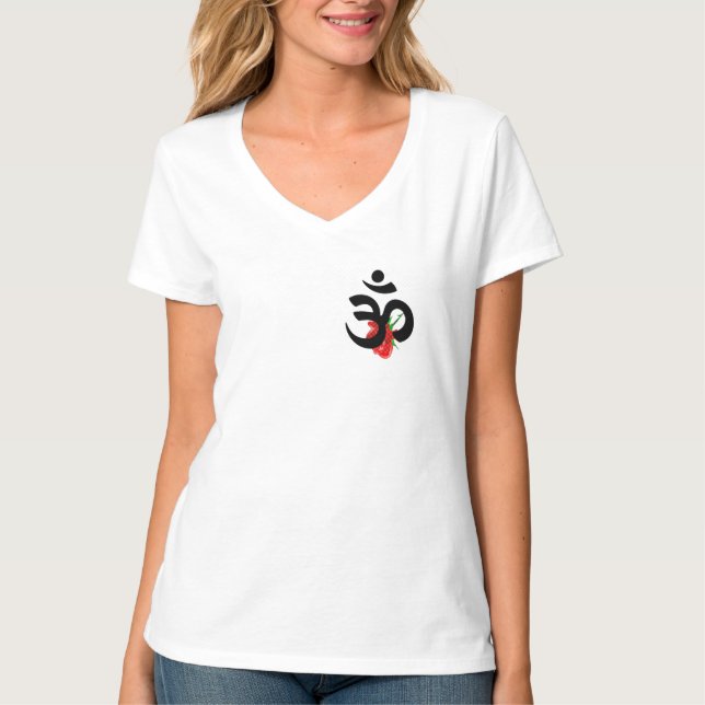 camiseta de manga corta con budhism del siymbolof (Anverso)