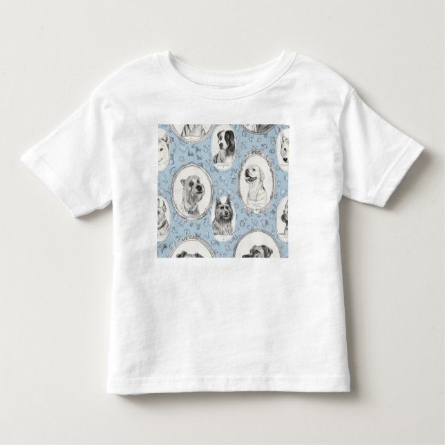 Camiseta de manga corta con gráfico de perro (Anverso)