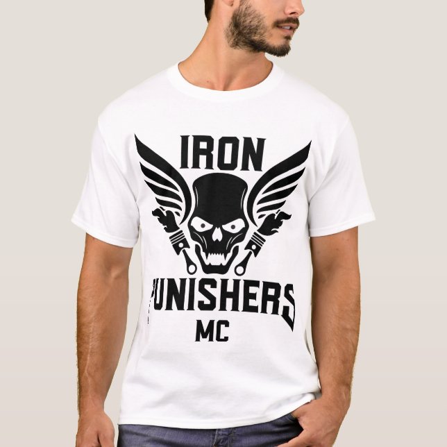 Camiseta de manga corta con logo de Iron Punishers (Anverso)