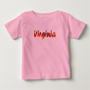 Camiseta de manga corta para bebé en rosa para Vir