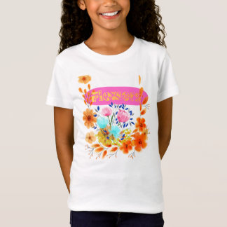 Camiseta de manga corta para bebé niña con diseño