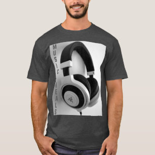 Camiseta de manga corta para hombres con auricular