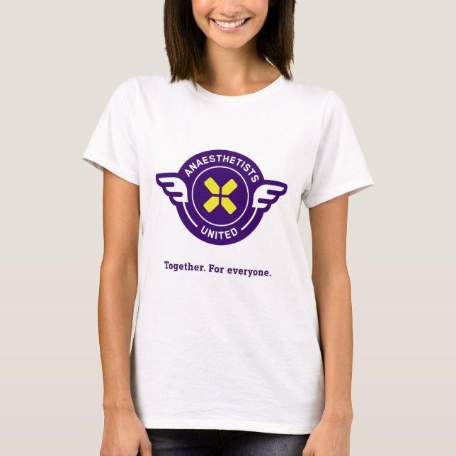 Camiseta de manga corta para mujeres de la AU (Anverso)