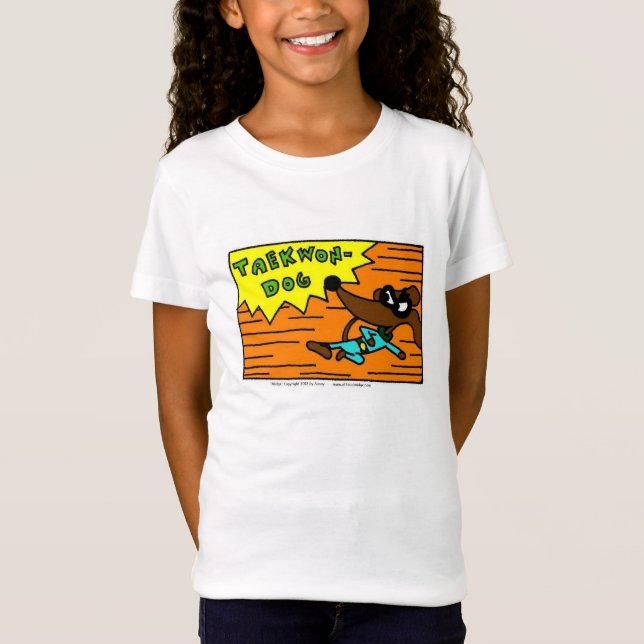 Camiseta de manga corta para niñas Midge "TAEKWON- (Anverso)