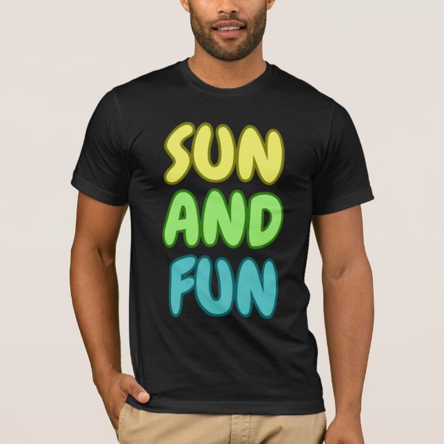 Camiseta De Manga Corta Sun And Fun (Anverso)