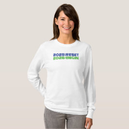 Camiseta de manga larga 2025:RESET/2026:BEGIN