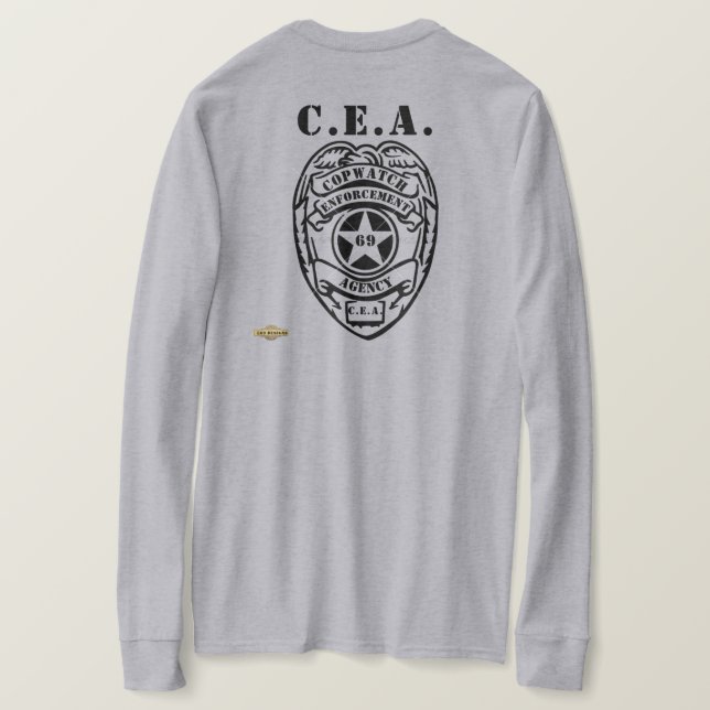 camiseta de manga larga "AGENCIA DE APLICACIÓN DE  (Reverso del diseño)