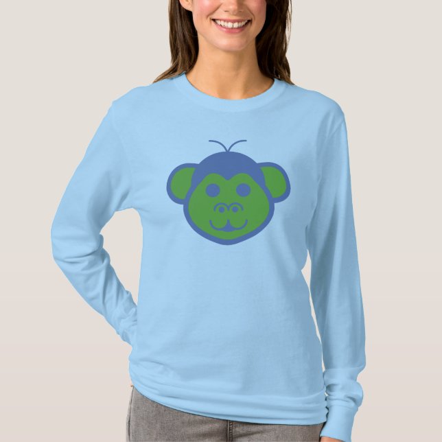 Camiseta de manga larga Alimon (Alien Monkey)  (Anverso)