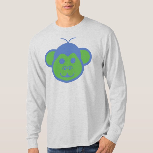 Camiseta de manga larga Alimon (Mono Alienigena) (Anverso)
