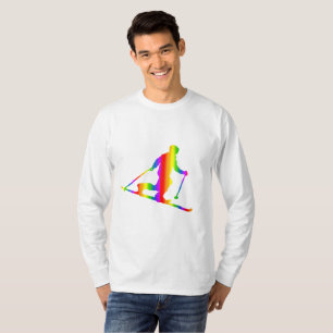 Camiseta de manga larga arcoíris Telemark colorida