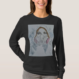 Camiseta de manga larga, arte no transparente