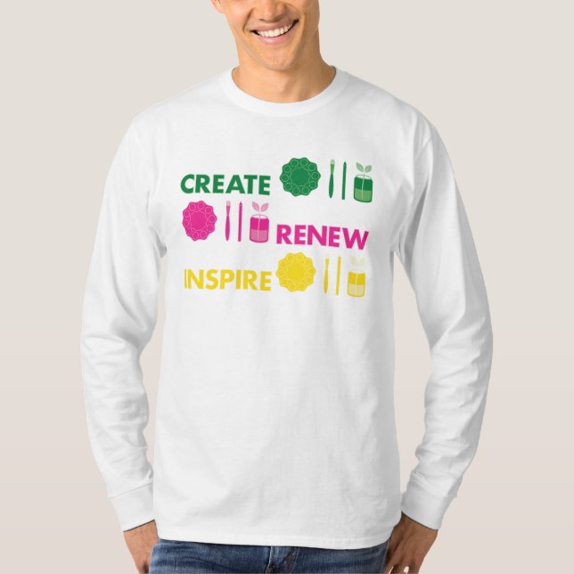Camiseta de manga larga Artsy Spring Knolling (Anverso)