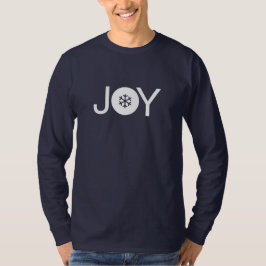 Camiseta de manga larga azul y blanca Christmas Jo