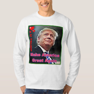 Camiseta de manga larga básica de Trump
