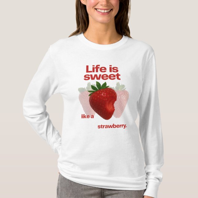 Camiseta De Manga Larga Berry Cute (Anverso)