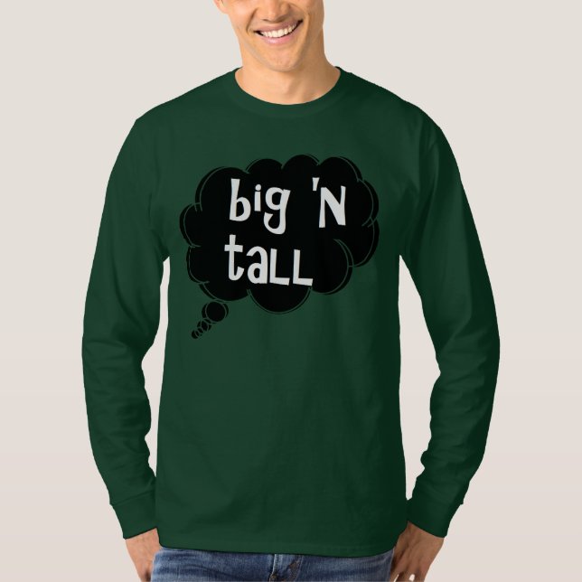 Camiseta de manga larga Big 'n Tall por dalDesignN (Anverso)