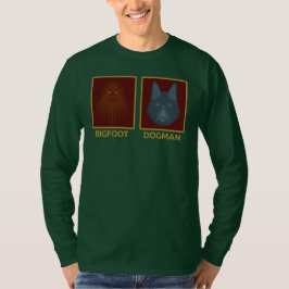 Camiseta de manga larga Bigfoot y Dogman