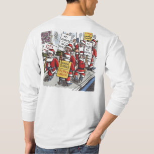 camiseta de manga larga blanca para hombres Santa