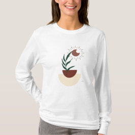 Camiseta de manga larga Boho moderna