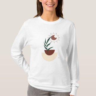 Camiseta de manga larga Boho moderna