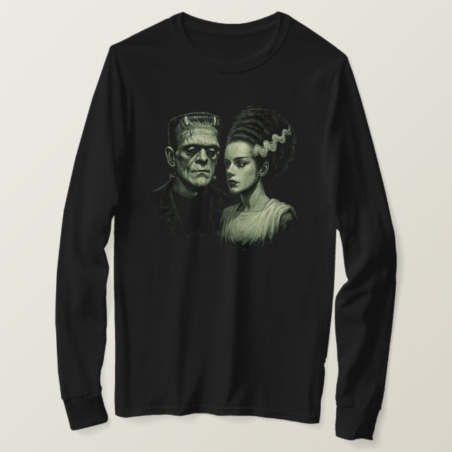 Camiseta de manga larga Bride Of Frankenstein (Anverso del diseño)