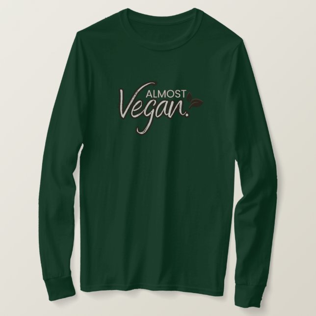 Camiseta de manga larga casi vegan (Anverso del diseño)