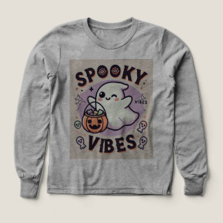 Camiseta de manga larga con calabaza de fantasma e