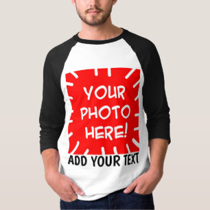 Camiseta de manga larga con foto y texto personali