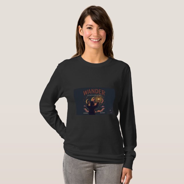 Camiseta de manga larga con gráfico Wander (Anverso completo)