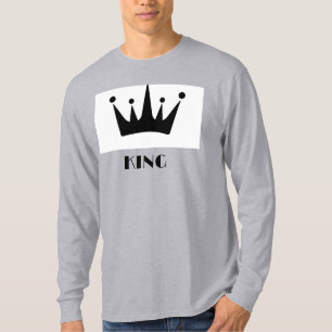 Camiseta de manga larga con imagen de corona de te