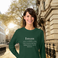 Camiseta de manga larga con nombre de diccionario